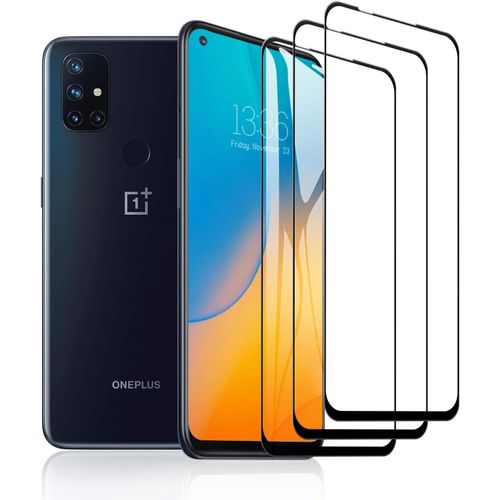Protecteur D'écran En Verre Trempé 3 Pièces Pour Oneplus Nord N10 ¿ Transparent, Couverture 3d Intégrale, Dureté 9h, Anti-Rayures Et Anti-Traces