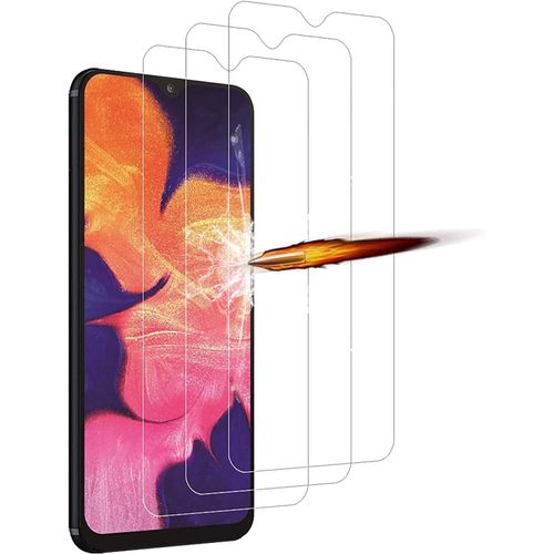 Protecteur D'écran En Verre Trempé Pour Samsung Galaxy A10 (Lot De 3) - 9h Anti-Rayures, 0,33 Mm, Haute Définition, Sans Bulles, Traitement Oléophobe