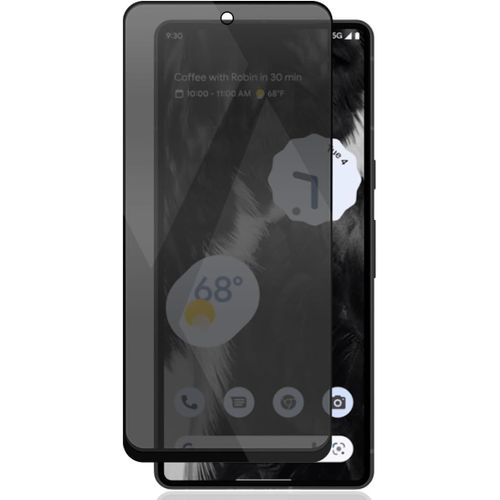 Verre Trempé Privacy Pour Google Pixel 7 - 9h Anti-Rayures, Revêtement Oléophobe, 1 Pièce (Protection Anti-Espion, Déverrouillage Facial Compatible)