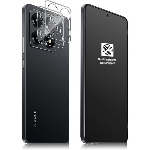 Couverture Complète Verre Trempé Mat Pour Xiaomi 14t Pro 5g Et Caméra Arrière Protecteur [2+2 Pièces], Anti-Reflet, Anti-Traces De Doigts, 9h Dureté Matt Protection Écran