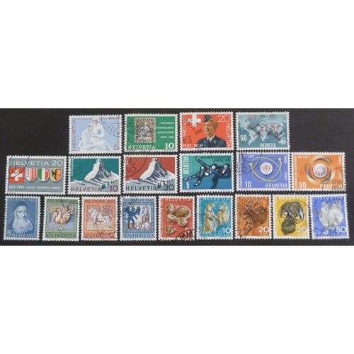 Suisse Oblitéré N° 743 Et + Lot De 19 Timbres De 1965