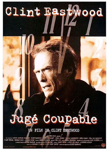 Juge Coupable De Et Avec Clint Eastwood - 1999 - Isaiah Washington - Lisa Gay Hamilton - James Woods - Affiche Cinéma Originale Pliée En 2 - 40 X 54