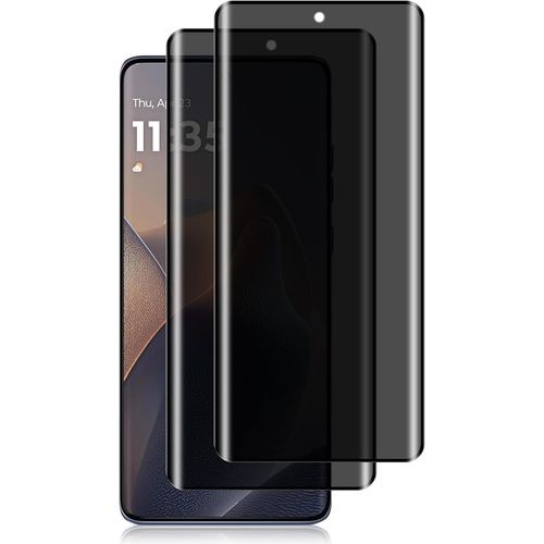 Verre Trempé Vie Privée Pour Motorola Edge 60 Fusion 5g - Lot De 2, Dureté 9h, Anti-Espion 3d, Ultra-Fin Et Tactile, Visibilité Frontale Uniquement, Installation Sans Bulles