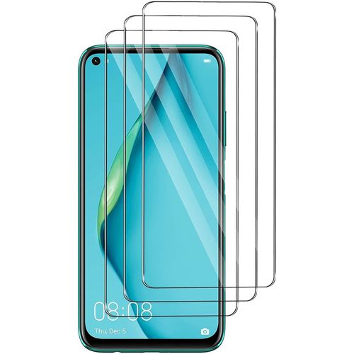 Verre Trempé Écran Huawei P40 Lite (3 Pièces) 9h - Anti-Rayures, Sans Bulles, Bords 3d, Hydrophobe/Oléophobe, Hd & Tactile Ultra-Sensible