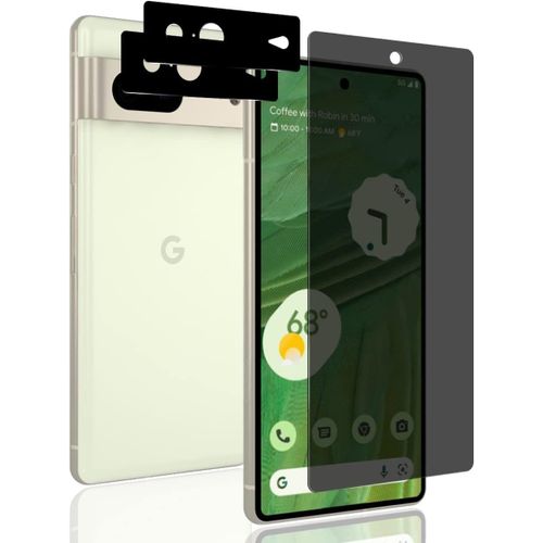 Verre Trempé Pour Google Pixel 7 ¿ Protège¿Écran Confidentialité (Anti¿Espion) 9h Anti¿Rayures + 2 Protège¿Caméras Arrière Et Kit D'installation