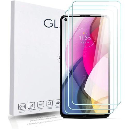 Vitre De Protection Verre Trempé Pour Motorola Moto G Stylus 2021 - Lot De 3, Dureté 9h, Anti-Rayures & Anti-Traces, Bords 2.5d, Haute Transparence, Pose Facile (Kit Inclus)