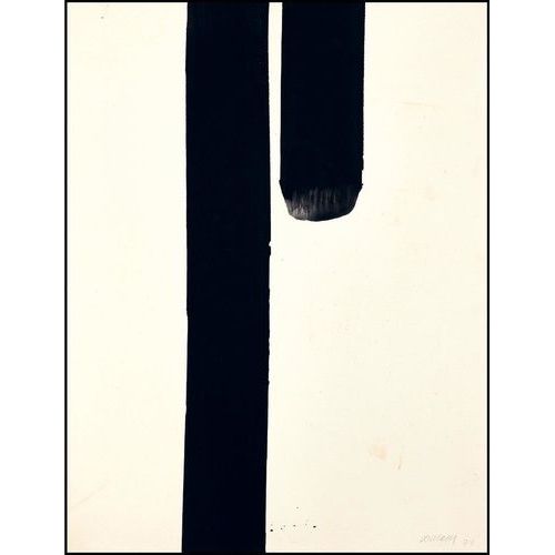 Pierre Soulages - Une Autre Lumière, Peintures Sur Papier
