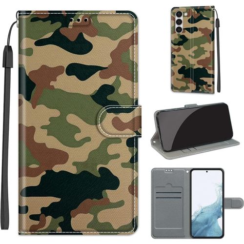 Coque Portefeuille Compatible Samsung Galaxy S23 - Étui Cuir Pu & Tpu Antichoc Avec Rabat Magnétique, Porte¿Cartes Et Support Intégré