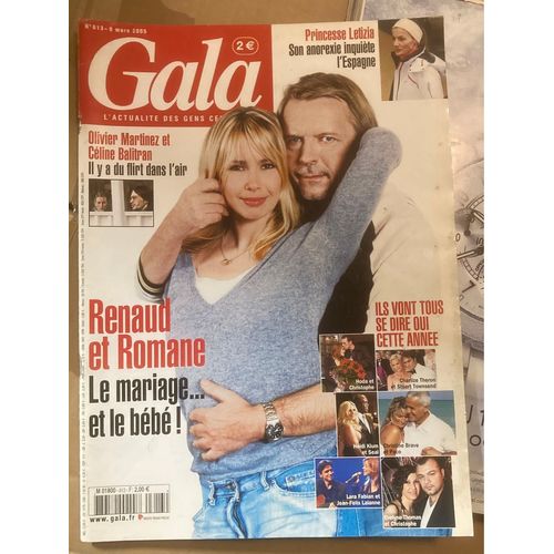 Gala N° 613, Renaud Et Romane...Le Mariage Et Le Bébé