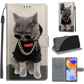 Etui Coque Xiaomi Redmi Note 11 Pro 5g Global, Antichoc Housse Note 11 Pro Global Cuir Pu Portefeuille Etui Avec [Fentes Pour Cartes] Coque Pour Note 11 Pro+ 5g (India) / Note 11e Pro