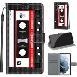 Coque Portefeuille Samsung Galaxy S22 Ultra - Housse Tpu & Cuir Pu Antichoc Avec 2 Emplacements Cartés Et Béquille, Protection Intégrale