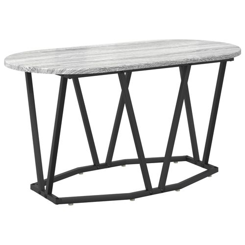 Vidaxl Table Basse Grey Sonoma - 80x40x40.5 Cm, Fabriquée En Bois D'ingénierie Et Métal