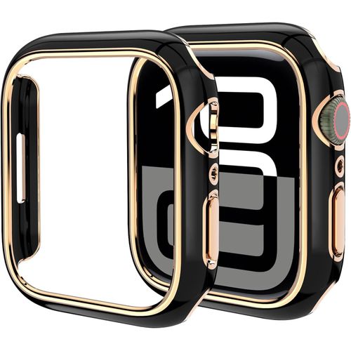 Coque Rigide En Polycarbonate Pour Apple Watch Series 10 (42/46 Mm) - Protection Ultra-Fine Anti-Rayures Et Anti-Chocs, Installation Facile & Charge Sans Retirer, Noir