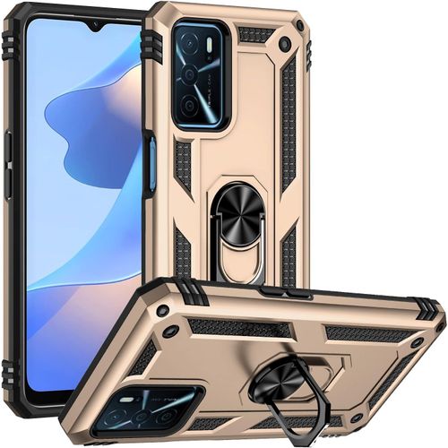 Coque Antichoc Militaire Pour Oppo A16/A16s/A54/A55¿5g - Bumper Tpu Mat Antidérapant + Verre Trempé Hd Et Support