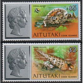 Aitutaki ( Australie ) Timbres Les Coquillages