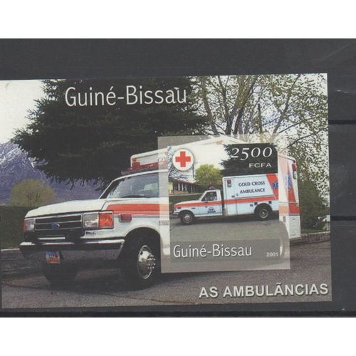 Guinée Bissau Timbre Ambulance 2001