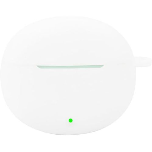 Coque Étui Silicone Antichoc Compatible Avec Honor Earbuds X7 ¿ Slim, Résistante, Attache Lanière, Compatible Charge Sans Fil, Blanc