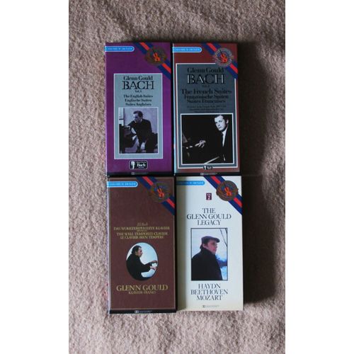 Glenn Gould - Lot De 4 Coffrets Cassettes - Bach - Haydn - Beethoven - Mozart
