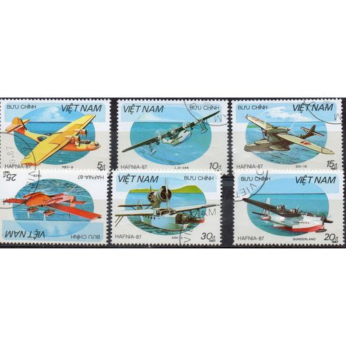 Vietnam Timbres Avions Et Hydravions
