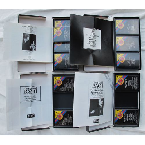Glenn Gould - Lot De 4 Coffrets Cassettes - Bach - Haydn - Beethoven - Mozart