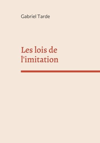 Les Lois De L'imitation
