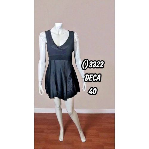 3322 Par Deca Taille 40 Superbe Robe Courte Noire Femme Ou Tunique