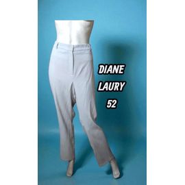Valeur 59 € Diane Laury Taille 52 Neuf Pantalon Gris Clair Femme Grande T