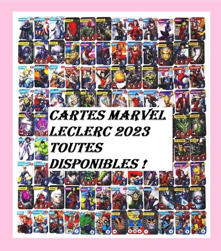 Cartes De L'album * Marvel Leclerc 2023 * Images Au Choix À L'unité Ou En Lot