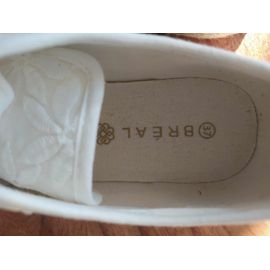 Tennis Plateformes À Lacets Écru Femme -T37 Breal