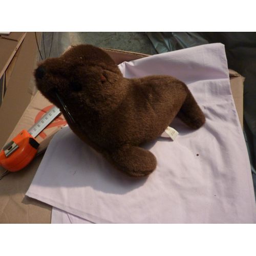 Peluche Otarie Phoque 25 Cm (Modèle 1 Marron Foncé)
