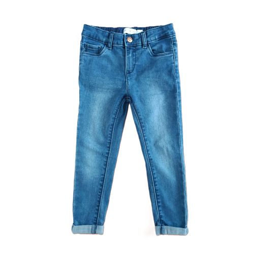 Jean Bleu Effet Délavé. Strass. Orchestra. Taille 4 Ans