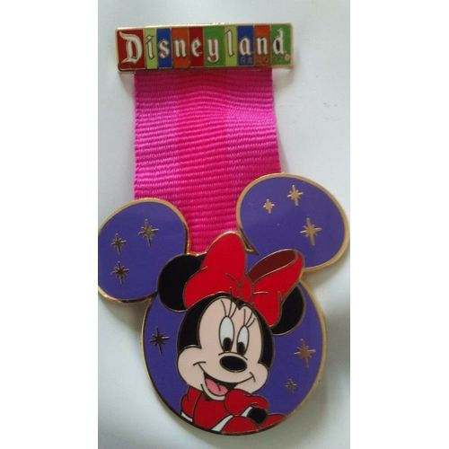 Pins Disney Disneyland Usa Médaille Minnie