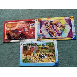 Lot De 3 Puzzles - Enfant3 Ans Et Plus - Cars / Pat'patrouille / Ferme