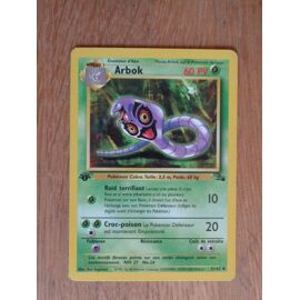 Carte pokemon Arbok 31/62 dition 1 set fossile wizards | Rakuten