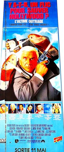 Y A -T-Il Un Flic Pour Sauver Hoollywood ? - Affiche Pantalon Cinéma Pliée - 60 X 160 Cm - De Peter Segal - 1994 - Leslie Nielsen - George Kennedy - O. J. Simpson - Priscilla Presley