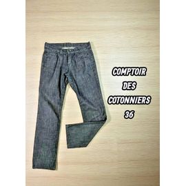 Comptoir Des Cotonniers Taille 36 Superbe Pantalon Jeans Jean Denim Bleu Femme