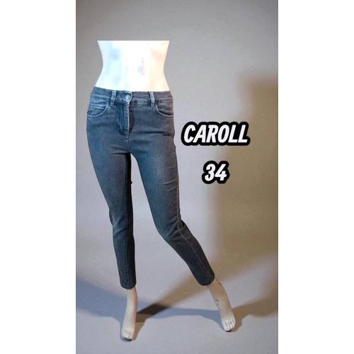 Caroll Taille 34 👕 Superbe Pantalon Jeans Jean Denim Gris Femme