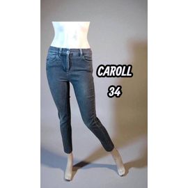 Caroll Taille 34 👕 Superbe Pantalon Jeans Jean Denim Gris Femme