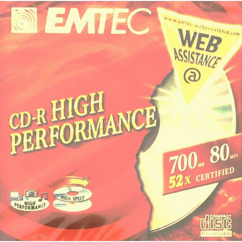 CD vierge Emtec- CD-R - 700 Mo (80 min)
