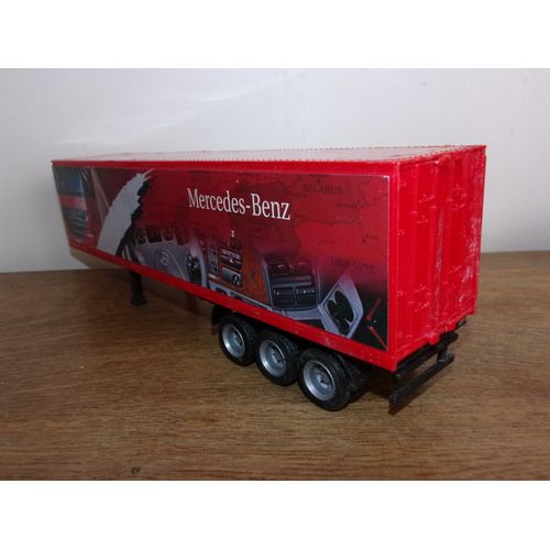 1/43 New Ray Semi Remorque Publicité Pub Mercedes Benz Camion Truck Trailer-New Ray
