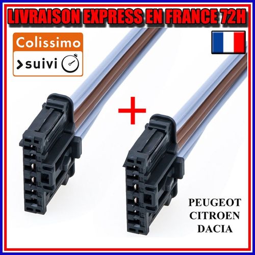 Lot 2 Prise Faisceau Feux Arrière Pour Peugeot 206 207 307 308 1007 2008 1606248780