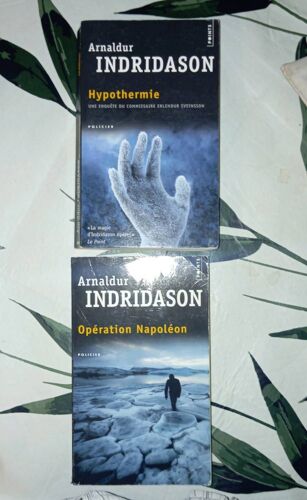 Lot Deux Romans Policiers De Arnaldur Indridason: Opération Napoléon+ Hypothermie. Ed. Points Policier.