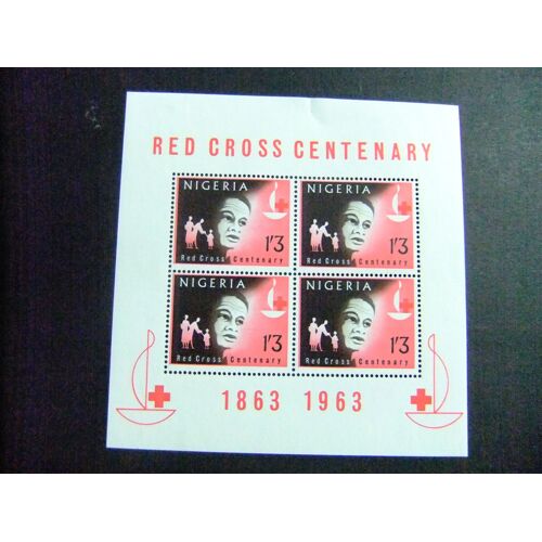 44 Nigeria 1963 / Centenario De La Cruz Roja Internacional / Yvert Bloc 2 Mnh