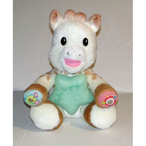Sophie la Girafe Peluche interactive Musicale et Lumineuse Touch and Music vulli 24cm