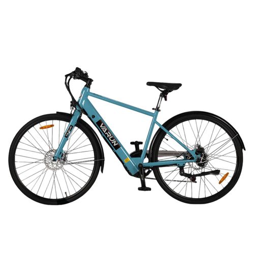 Vélo Électrique Varun C700-7, 27,5", Urbain, Batterie 36 V 10 Ah, Capteur De Couple, Bleu
