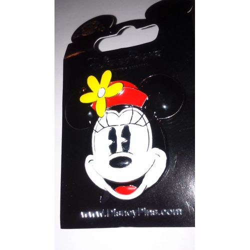 Pins Disney Disneyland Paris : Portrait Tête De Minnie En 3d