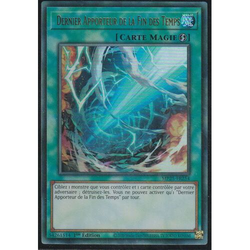 Carte Yu-Gi-Oh - Dernier Apporteur De La Fin Des Temps - Mp25-Fr254 - Ultra-Rare