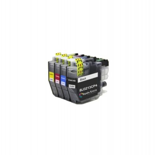 Pack de 4 cartouches d'encre compatible Brother LC3213 - LC-3213