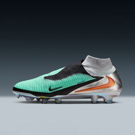 Crampons De Foot Pour Terrain Sec Nike Phantom 6 High Elite - Gris