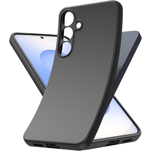 acdsgd-Noir Coque Souple Silicone TPU - pour Samsung Galaxy S25, Antichoc étuis de Samsung Galaxy S25